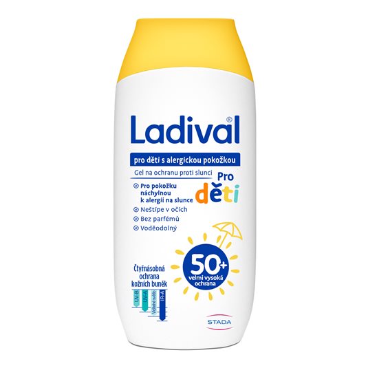 Ladival gel pro dětskou pokožku se sklonem ke sluneční alergii OF 50+