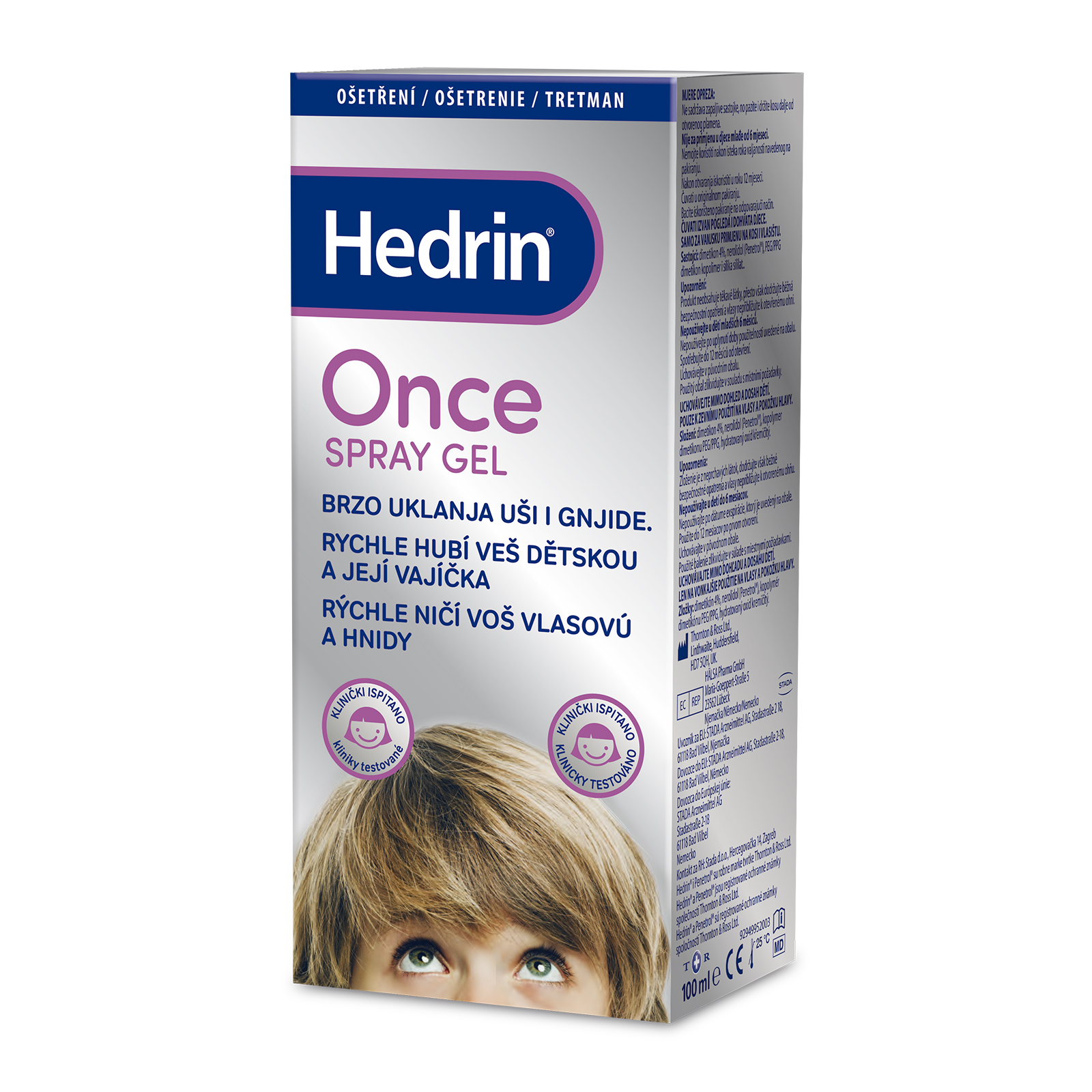 Levně Hedrin Once, gel ve spreji, hubí vši do 15 min 100 ml